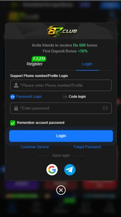 87Club Game Login