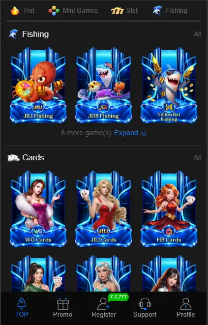 Verity Of games on 87CLUB